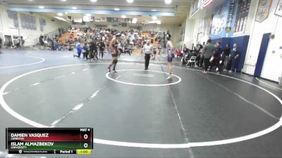 138 lbs Cons. Round 4 - Islam Almazbekov, University vs Damien Vasquez, Cerritos