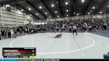 100 lbs Champ. Round 2 - Logan McNally, Wasatch Wrestling Club vs Andrew Winward, Davis Wrestling Club