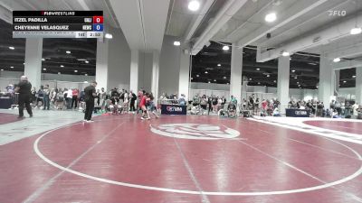 Champ. Round 1 - Itzel Padilla, California vs Cheyenne Velasquez, NB Elite Wrestling Club