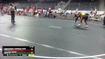 W 100 lbs Round 2 (4 Team) - Arianna Ortiz, Kansas vs Joshyonna Coppage-Dortch, Nebraska 2