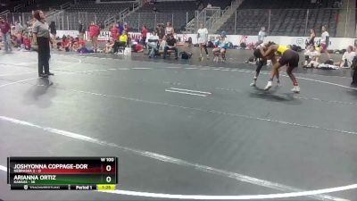 W 100 lbs Round 2 (4 Team) - Arianna Ortiz, Kansas vs Joshyonna Coppage-Dortch, Nebraska 2