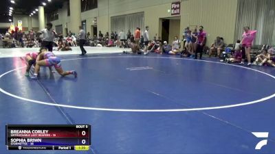 130 lbs Round 3 (4 Team) - Sophia Briwn, Stormettes vs Breanna Corley, Untouchable Lady Reapers