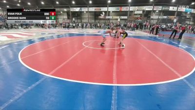 140 lbs Champ. Round 2 - Evan Folk, Dakota Boyz Wrestling Club vs Brooks Bath, Touch Of Gold