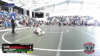 64 lbs Quarterfinal - Ty Cox, Brawlers vs Nash Johnson, Greater Heights