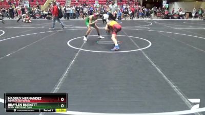 110 lbs Cons. Round 3 - Maddux Hernandez, Midwest Destroyers vs Braylen Burkett, Derby Wrestling Club