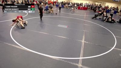 16U - 100 lbs 3rd Place Match - Cody Folger, No Nonsense Wrestling vs Hunter Burnett, Minnesota