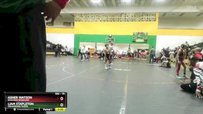 75 lbs Semifinal - Asher Watson, Backyard Brawlers vs Liam Stapleton, Swainsboro Tigers