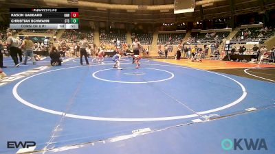 61 lbs Consi Of 8 #1 - Kason Gabbard, Raw Wrestling Club vs Christian Schwahn, Chandler Takedown Club