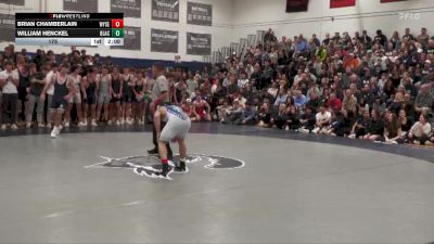 175 lbs William Henckel, Blair Academy vs Brian Chamberlain, Wyoming Seminary