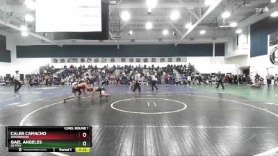 157 lbs Cons. Round 1 - Caleb Camacho, Woodbridge vs Gael Angeles, LB Poly