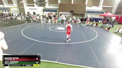 100 lbs Round 3 (4 Team) - Easton Suter, Utah Black vs Jett Johnson, Team Wyoming