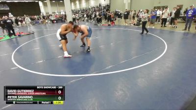 285 lbs Quarterfinal - Peter Savarino, Spartan Wrestling Club vs David Gutierrez, Socorro Warriors Junior Wrestling