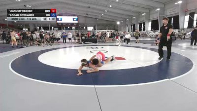 113 lbs Cons. Semis - Xander Webber, Beastmode Wrestling vs Logan Rowlands, Ohio Crazy Goats