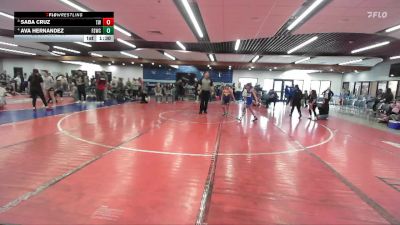 90 lbs 5th Place Match - Saba Cruz, TW Wrestling vs Ava Hernandez, Fighting Squirrels Wrestling Club