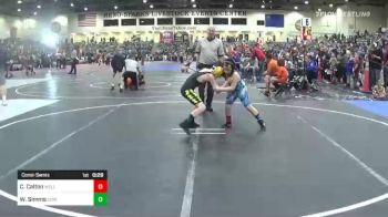 78 lbs Consolation - Colt Calton, Wells Wrestling vs William Simms, Down River Elite Wrestling