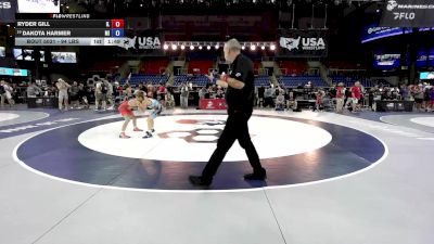 94 lbs Champ. Rd Of 32 - Ryder Gill, IL vs Dakota Harmer, MI