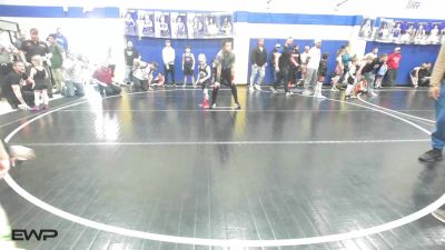 52 lbs Round Of 16 - Dawson Hamilton, Owasso Takedown Club vs Cainen Sitzman, Tulsa Blue T Panthers