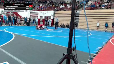 125 lbs Champ. Round 2 - Catalina Veach, Kankakee Valley vs Jaelynn King, Michigan City Wrestling Club