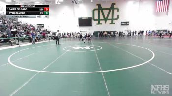 157 lbs Cons. Round 4 - Ryan Campos, Redlands vs Caleb Delgado, Santa Rosa Academy
