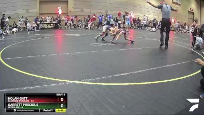 52 lbs Semis & 1st Wrestleback (8 Team) - Nolan Gatt, Backyard Brawlers vs Garrett Precious, Ares Black