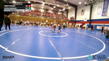 110-120 lbs Rr Rnd 1 - Rhett Powers, Tiger Trained Wrestling vs Alton Garrison, Coweta Tiger Wrestling