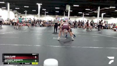 120 lbs Round 3 (6 Team) - Evan Clark, Outsiders WC vs Anthony Bormetti, Iron Horse Gray