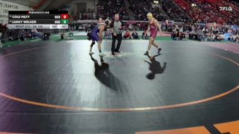 3A 150 lbs Cons. Round 2 - Cole Hilty, Nampa Christian vs Lukky Welker, North Gem
