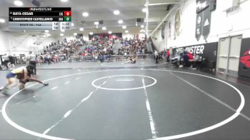 144 lbs Champ. Round 1 - Christopher Castellanos, Anaheim vs Raya Cesar, Laguna Hills