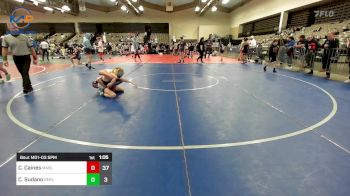 106 lbs Rr Rnd 3 - CJ Caines, Mat Assassins Black vs Chase Sudano, Rebellion