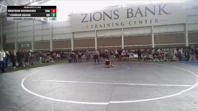 57 lbs Champ. Round 2 - Connor Sears, Sanderson Wrestling Academy vs Brayson Rodriguez, Cougars Wrestling Club