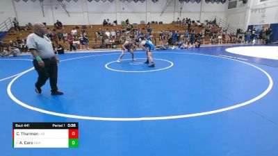 144 lbs Cons. Round 2 - Aiden Caro, Rancho Bernardo WC vs Colson Thurman, Durham Elite