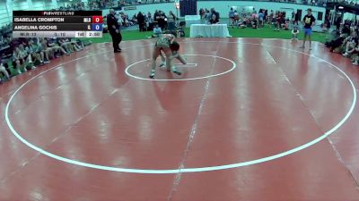 115 lbs Isabella Crompton, Michigan Red vs Angelina Gochis, Illinois