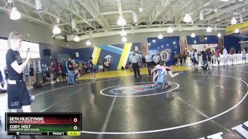 138 lbs Cons. Round 2 - Seth Mleczynski, Black Hive Wrestling Club vs Cody Holt, Charlotte High School