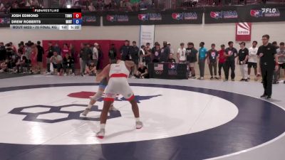 70 Final kg Champ. Round 2 - Josh Edmond, Tiger Style Wrestling Club vs Drew Roberts, Minnesota - RTC