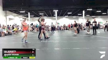 113 lbs Round 4 (6 Team) - Braiden Weaver, TSB vs Sal Bormetti, Iron Horse Gold