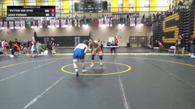 155 lbs Champ. Round 1 - Peyten Van Dyke, Iowa vs Leiah Thomas, Ace Wrestling Academy