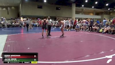 132 lbs Round 4 (6 Team) - Derek Winesman, TNWA #2 vs Jacob Giroir, Crusaders WC- Black