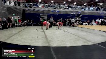 195 lbs Round 2 - Owen Spring, Boise Youth Wrestling vs Gianni Sykes, Owyhee Storm