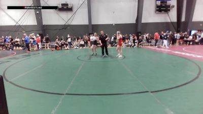 16U Girls GR - 110 lbs 1st Place Match - Lucy Hornby, WA vs Chloe Chaisson, CA