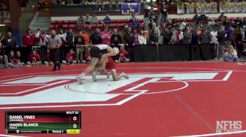 132 lbs Champ. Round 1 - Daniel Vines, Concordia vs Hagen Blanck, Paola