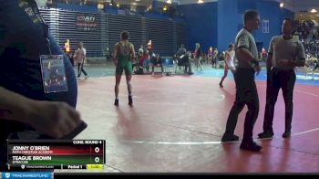 126 lbs Cons. Round 4 - Jonny O`Brien, Faith Christian Academy vs Teague Brown, Syracuse