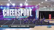 Element All Stars - Ice [2022 L1.1 Youth - PREP Day 1] 2022 CHEERSPORT: Fitchburg Classic