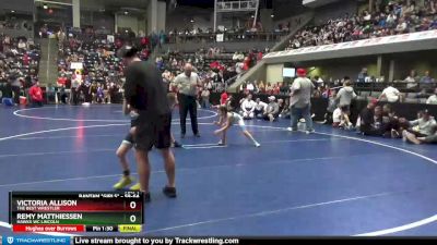 59-64 lbs Round 3 - Victoria Allison, The Best Wrestler vs Remy Matthiessen, Hawks WC Lincoln