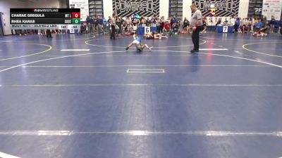 55.6-60.2 lbs Semifinal - Charae Gregula, Mt Lebanon vs Rhea Karas, South Fayette