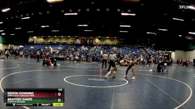 120 lbs Quarterfinal - Brayden Daker, Corinth-Holders vs Kemon Downing, North East Carolina Prep