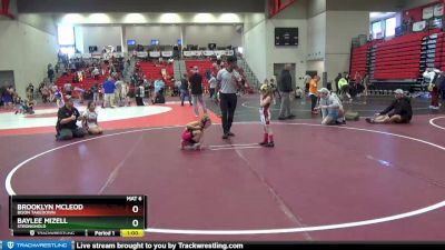 42 lbs Round 5 - Baylee Mizell, Stronghold vs Brooklyn McLeod, Bison Takedown