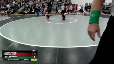 70 lbs Round 1 - Jack Leonard, Open Mats vs Jaxsyn Walk, Immortal Athletics