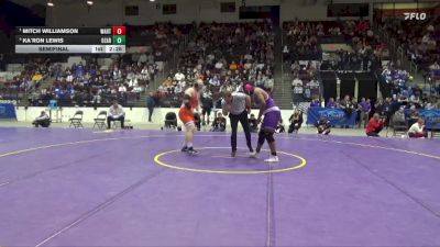 285 lbs Semifinal - Mitch Williamson, Wartburg vs Ka`Ron Lewis, University Of The Ozarks