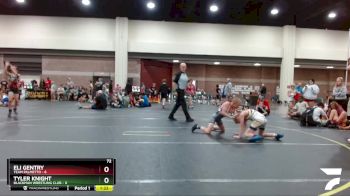 72 lbs Quarterfinals (8 Team) - Tyler Knight, Blackman Wrestling Club vs Eli Gentry, Team Palmetto