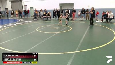 65 lbs Round 2 - Mary Ellen Webb, Pioneer Grappling Academy vs Kaleila Miller, Alaska Battle Cats Wrestling Club